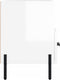 vidaXL - Tv-meubel - 80x36x50 - cm - bewerkt - hout - hoogglans - wit