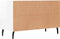 vidaXL - Tv-meubel - 80x36x50 - cm - bewerkt - hout - hoogglans - wit