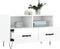 vidaXL - Tv-meubel - 80x36x50 - cm - bewerkt - hout - hoogglans - wit