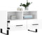 vidaXL - Tv-meubel - 80x36x50 - cm - bewerkt - hout - hoogglans - wit