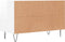 vidaXL - Tv-meubel - 80x36x50 - cm - bewerkt - hout - hoogglans - wit