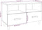 vidaXL - Tv-meubel - 80x36x50 - cm - bewerkt - hout - hoogglans - wit