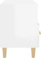 vidaXL - Tv-meubel - 80x36x50 - cm - bewerkt - hout - hoogglans - wit