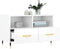 vidaXL - Tv-meubel - 80x36x50 - cm - bewerkt - hout - hoogglans - wit