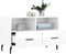 vidaXL - Tv-meubel - 80x36x50 - cm - bewerkt - hout - hoogglans - wit