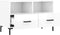 vidaXL - Tv-meubel - 80x36x50 - cm - bewerkt - hout - hoogglans - wit