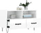 vidaXL - Tv-meubel - 80x36x50 - cm - bewerkt - hout - hoogglans - wit