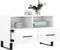vidaXL - Tv-meubel - 80x36x50 - cm - bewerkt - hout - hoogglans - wit