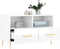 vidaXL - Tv-meubel - 80x36x50 - cm - bewerkt - hout - hoogglans - wit