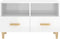 vidaXL - Tv-meubel - 80x36x50 - cm - bewerkt - hout - hoogglans - wit