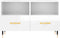 vidaXL - Tv-meubel - 80x36x50 - cm - bewerkt - hout - hoogglans - wit