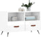 vidaXL - Tv-meubel - 80x36x50 - cm - bewerkt - hout - hoogglans - wit