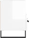 vidaXL - Tv-meubel - 80x36x50 - cm - bewerkt - hout - hoogglans - wit