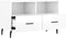 vidaXL - Tv-meubel - 80x36x50 - cm - bewerkt - hout - hoogglans - wit