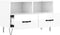vidaXL - Tv-meubel - 80x36x50 - cm - bewerkt - hout - hoogglans - wit