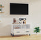 vidaXL - Tv-meubel - 80x36x50 - cm - bewerkt - hout - hoogglans - wit