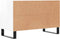 vidaXL - Tv-meubel - 80x36x50 - cm - bewerkt - hout - hoogglans - wit