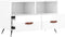 vidaXL - Tv-meubel - 80x36x50 - cm - bewerkt - hout - hoogglans - wit