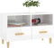 vidaXL - Tv-meubel - 80x36x50 - cm - bewerkt - hout - hoogglans - wit