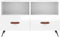 vidaXL - Tv-meubel - 80x36x50 - cm - bewerkt - hout - hoogglans - wit
