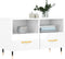 vidaXL - Tv-meubel - 80x36x50 - cm - bewerkt - hout - hoogglans - wit