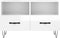 vidaXL - Tv-meubel - 80x36x50 - cm - bewerkt - hout - hoogglans - wit