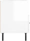 vidaXL - Tv-meubel - 80x36x50 - cm - bewerkt - hout - hoogglans - wit