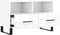 vidaXL - Tv-meubel - 80x36x50 - cm - bewerkt - hout - hoogglans - wit