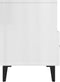 vidaXL - Tv-meubel - 80x36x50 - cm - bewerkt - hout - hoogglans - wit