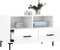 vidaXL - Tv-meubel - 80x36x50 - cm - bewerkt - hout - hoogglans - wit