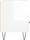 vidaXL - Tv-meubel - 80x36x50 - cm - bewerkt - hout - hoogglans - wit