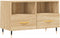 vidaXL - Tv-meubel - 80x36x50 - cm - bewerkt - hout - sonoma - eiken