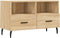 vidaXL - Tv-meubel - 80x36x50 - cm - bewerkt - hout - sonoma - eiken