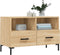 vidaXL - Tv-meubel - 80x36x50 - cm - bewerkt - hout - sonoma - eiken