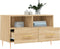 vidaXL - Tv-meubel - 80x36x50 - cm - bewerkt - hout - sonoma - eiken
