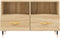 vidaXL - Tv-meubel - 80x36x50 - cm - bewerkt - hout - sonoma - eiken