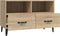 vidaXL - Tv-meubel - 80x36x50 - cm - bewerkt - hout - sonoma - eiken