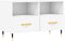 vidaXL - Tv-meubel - 80x36x50 - cm - bewerkt - hout - wit