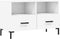 vidaXL - Tv-meubel - 80x36x50 - cm - bewerkt - hout - wit