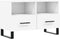 vidaXL - Tv-meubel - 80x36x50 - cm - bewerkt - hout - wit