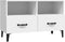 vidaXL - Tv-meubel - 80x36x50 - cm - bewerkt - hout - wit