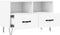 vidaXL - Tv-meubel - 80x36x50 - cm - bewerkt - hout - wit