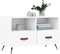 vidaXL - Tv-meubel - 80x36x50 - cm - bewerkt - hout - wit