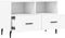 vidaXL - Tv-meubel - 80x36x50 - cm - bewerkt - hout - wit
