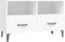 vidaXL - Tv-meubel - 80x36x50 - cm - bewerkt - hout - wit