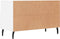 vidaXL - Tv-meubel - 80x36x50 - cm - bewerkt - hout - wit