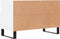 vidaXL - Tv-meubel - 80x36x50 - cm - bewerkt - hout - wit