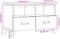 vidaXL - Tv-meubel - 80x36x50 - cm - bewerkt - hout - wit