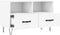 vidaXL - Tv-meubel - 80x36x50 - cm - bewerkt - hout - wit