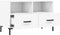 vidaXL - Tv-meubel - 80x36x50 - cm - bewerkt - hout - wit
